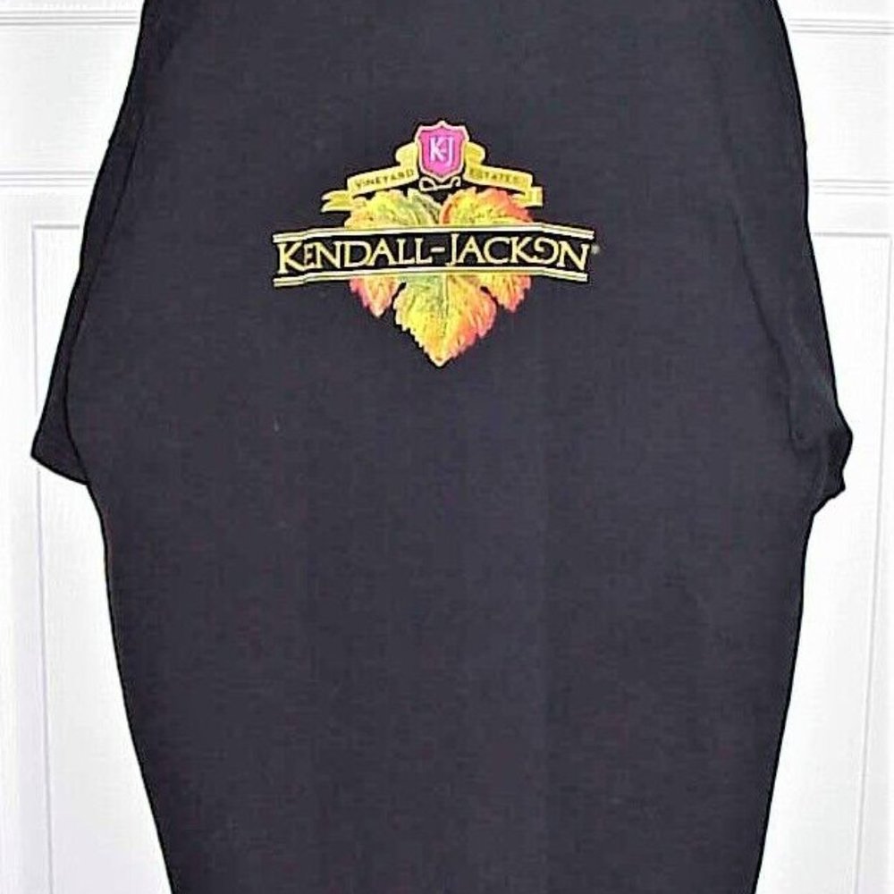 NEW OLD STOCK, VINTAGE MEN'S, KENDALL-JACKSON, BLACK TEE SHIRT 100% COTTON, XXL